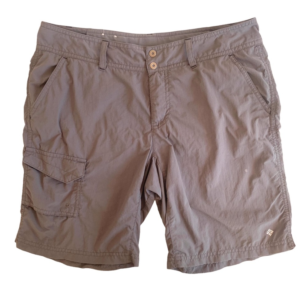COLUMBIA Gray Hiking Outdoor Omni Shade Shorts Pants Women’s 8